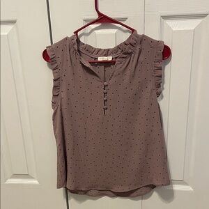 Mine Dusty Pink Ruffle Sleeve Blouse